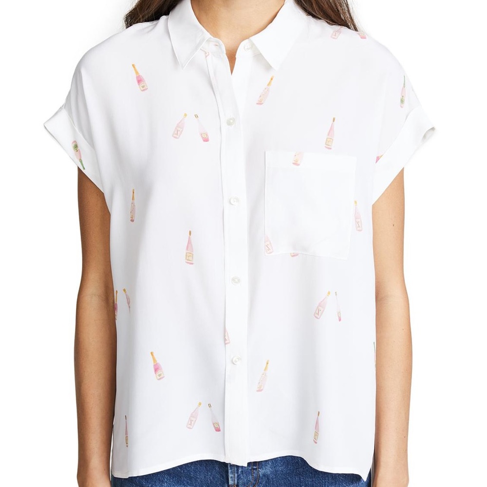 🔸Host Pick🔸Anthropologie | Rosé All Day silk top - Picture 2 of 11